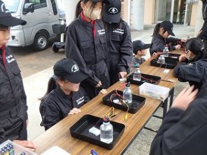 水素実験の様子